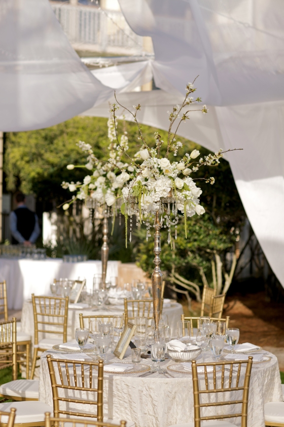 Reception - under the clear tent